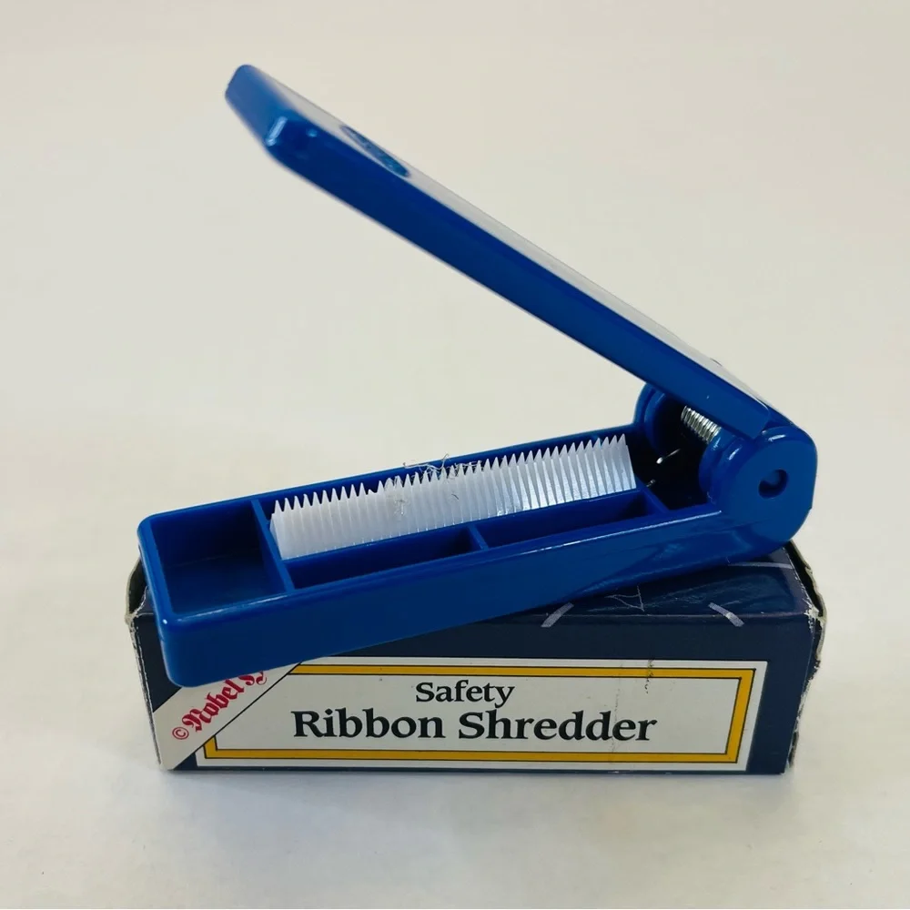 Nobel Hall Safety Ribbon Shredder about 3 inches